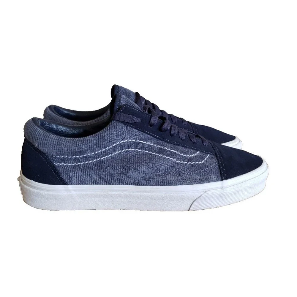 Vans Old Skool Paisley Parisian Night Blue True White Shoes Men's Size 11.5 NEW